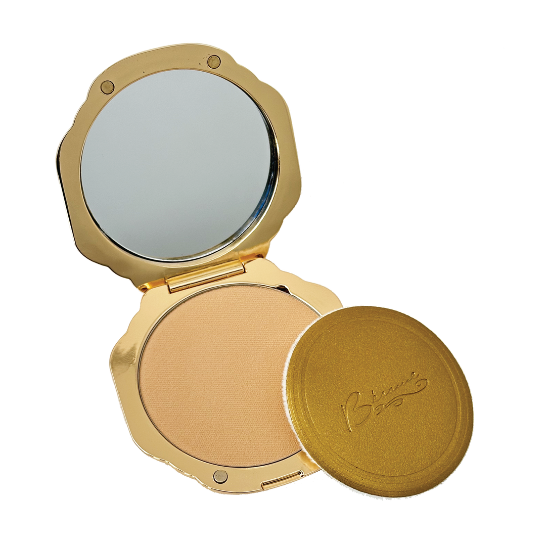 Streamline Refillable Powder Compact With Mirror