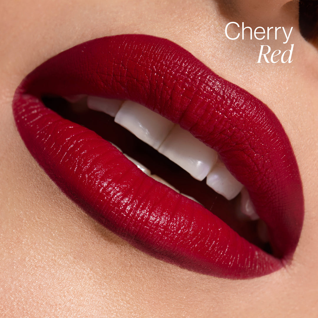 Cherry Red Lipstick
