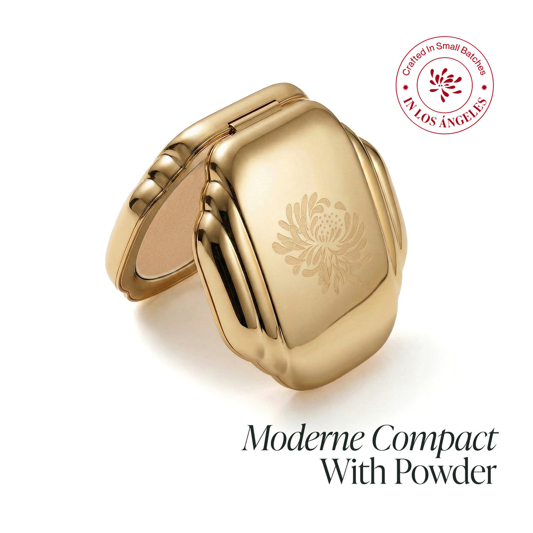 Compact Powerder Moderne Powder Compact with Powder – Besame Cosmetics