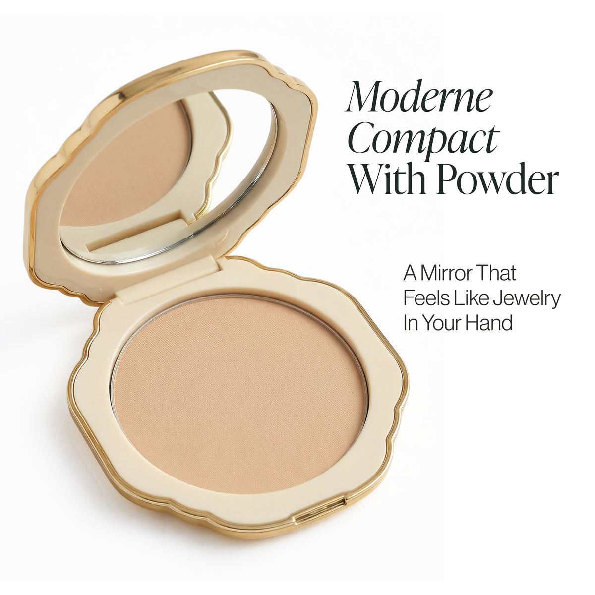 Compact Powerder Moderne Powder Compact with Powder – Besame Cosmetics