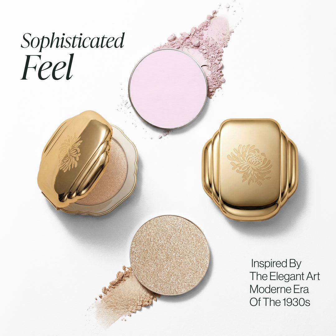 Modern Complete Powder Moderne Powder Compact with Powder – Besame Cosmetics