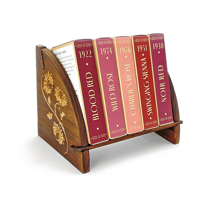 Wooden Lipstick Display Bench