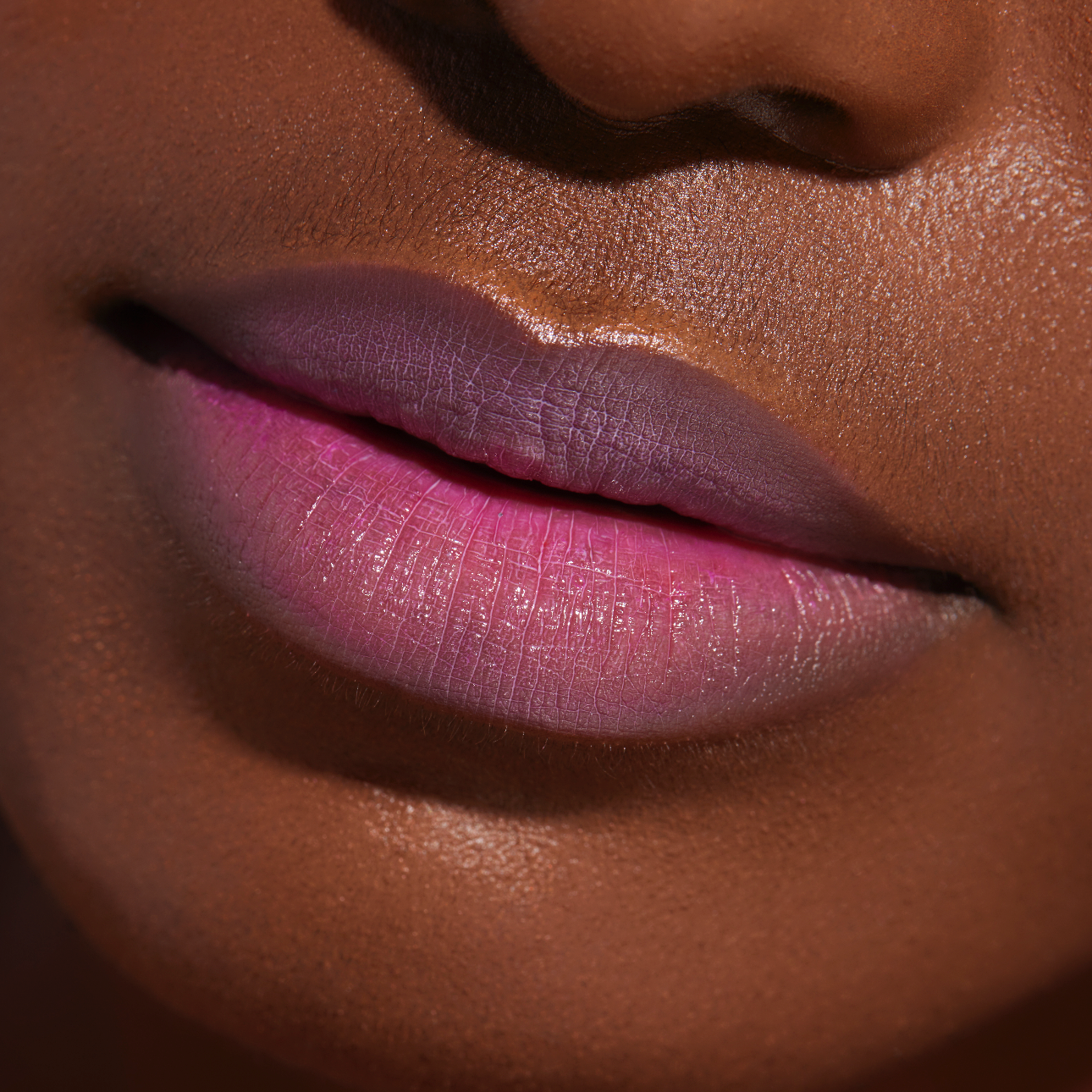 dark pink lipstick